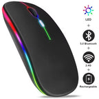 2025New Wireless Mouse Gaming Mouse Backlight USB Compatible RGB Rechargeable Mice Silent Backlit Ergonomic  Mouse for Laptop PC